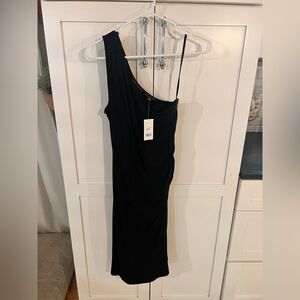 Banana Republic NWT Black One-Shoulder Dress